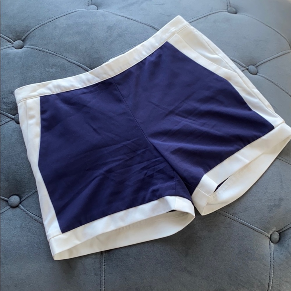 Dalia Navy and Cream Shorts